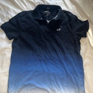 Blue and black Hollister Polo Shirt